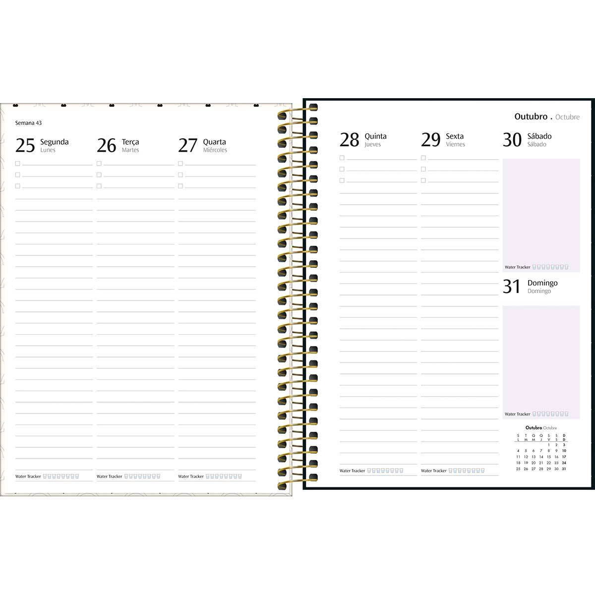 Agenda planner espiral semanal West Village 2027 - Tilibra
