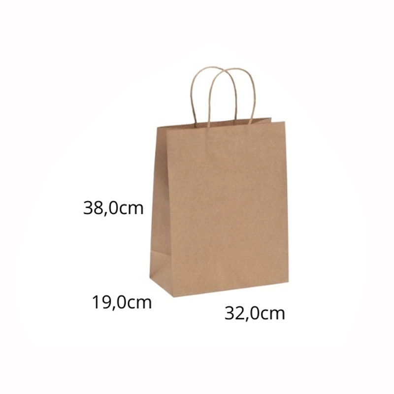 Sacola kraft 32,0x19,0x39,0 pct com 10 unidades SAC14.26 - Scrity