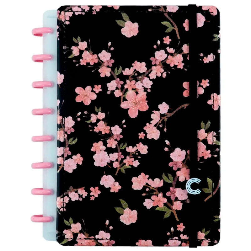 Caderno inteligente A5 Classical Rose Black - CIA52109 - By Gocase