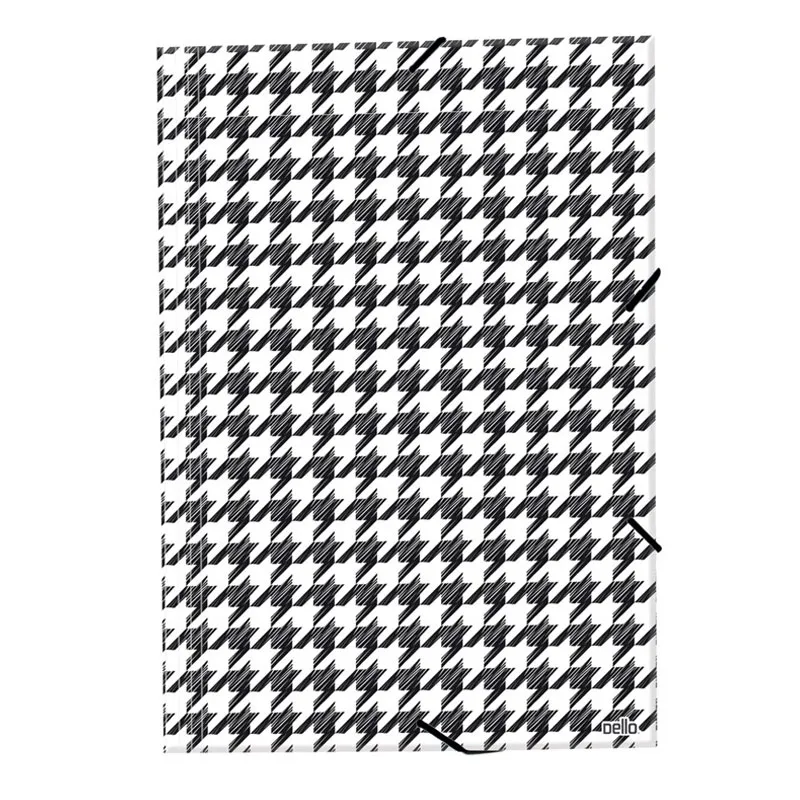 Pasta com aba elástico ofício - Pied de Poule - 0285.PP - Dello