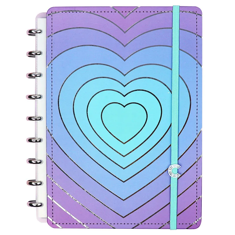 Caderno Inteligente médio Silver Love - CIMD3116
