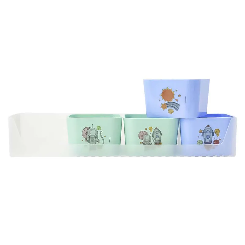 Porta objetos mini mundo da lua c/ 4 unidades verde e azul - 2291.SS - Dello