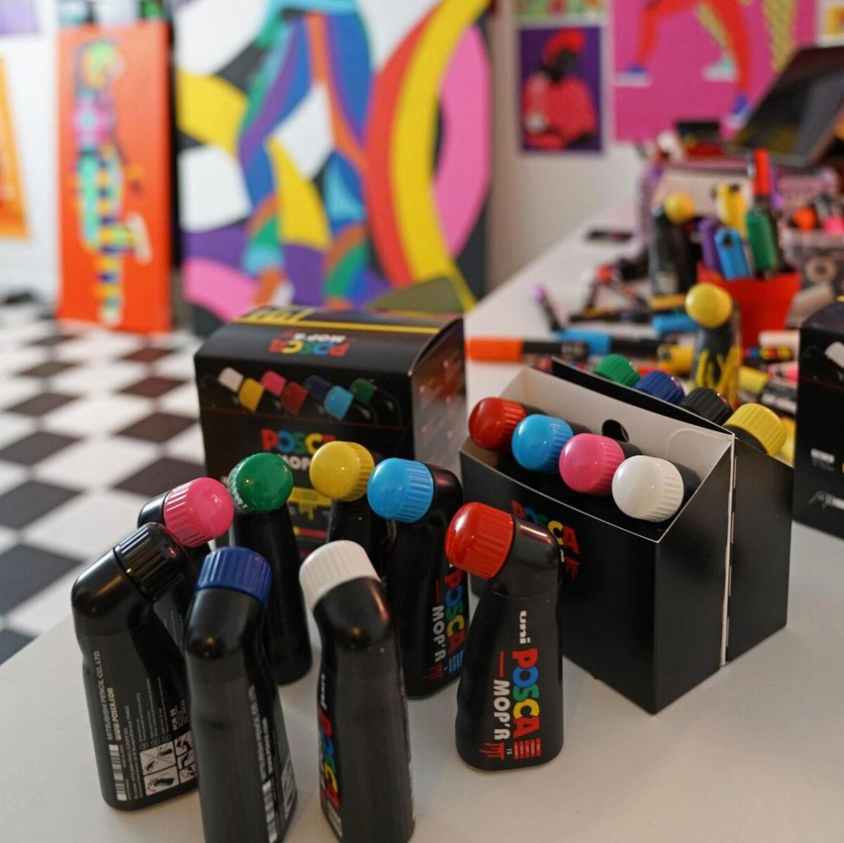 Caneta Posca MopR PCM-22 - Branco - uni-ball