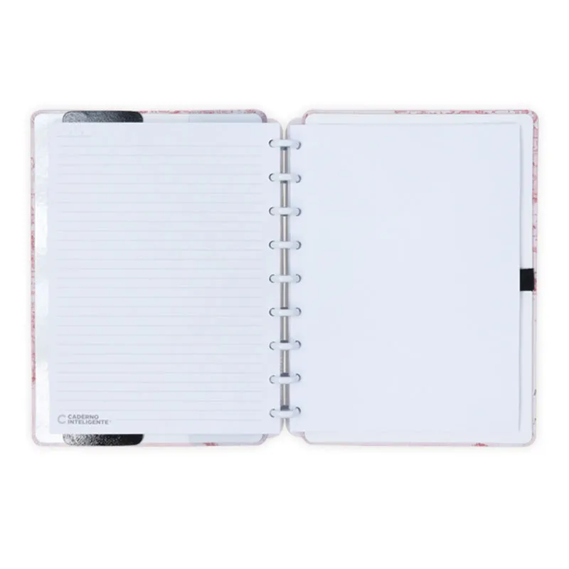 Caderno inteligente médio Mapa Mundi Rosa by Gocase - CIMD3103