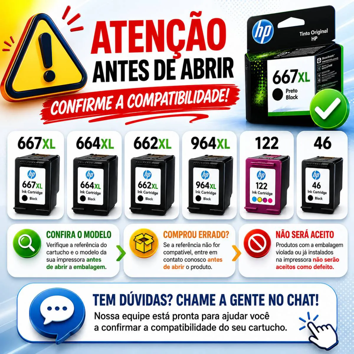 Cartuchos HP Original 662XL Preto CZ105AB + Color CZ106AB