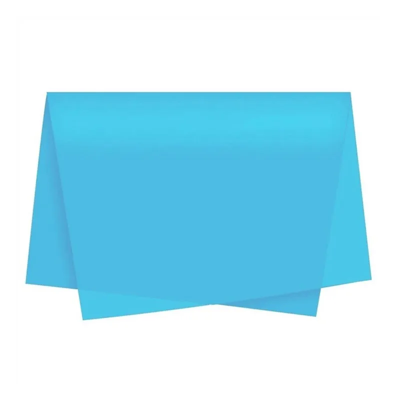 Papel de seda Azul Celeste 50x70cm 100 folhas - Riacho