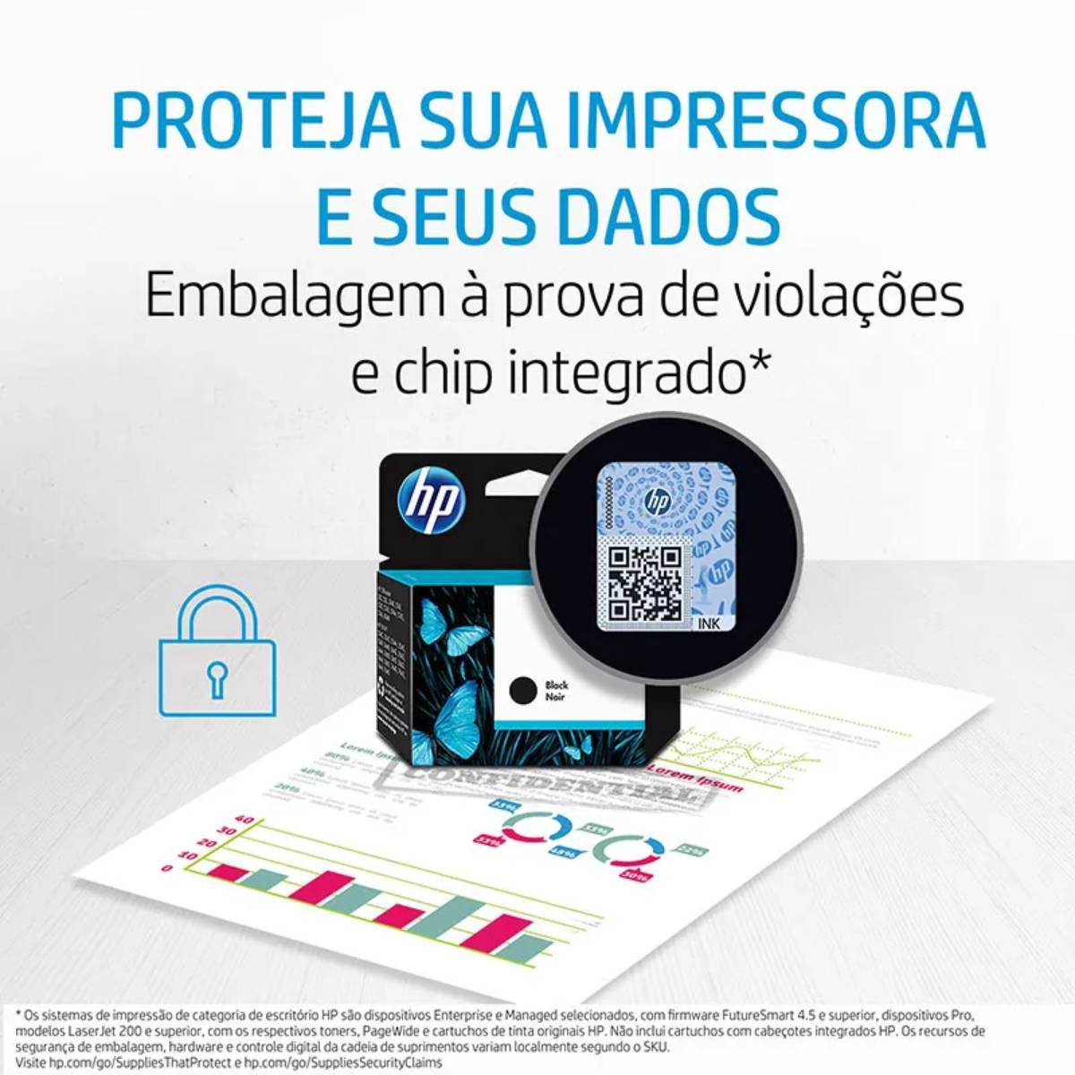 Cartucho HP 667XL Original 3YM80AB Cores p/ Deskjet 2376, 2776, 6476, 5076, 5276