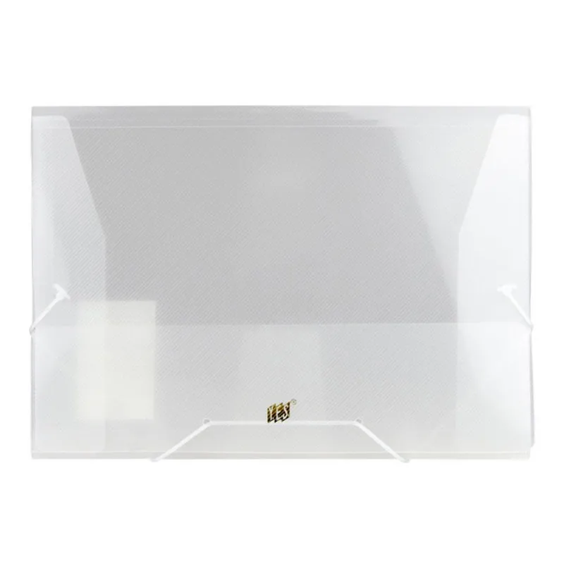 Pasta com aba elástica ofício - transparente cristal - P02BS/CR - Yes