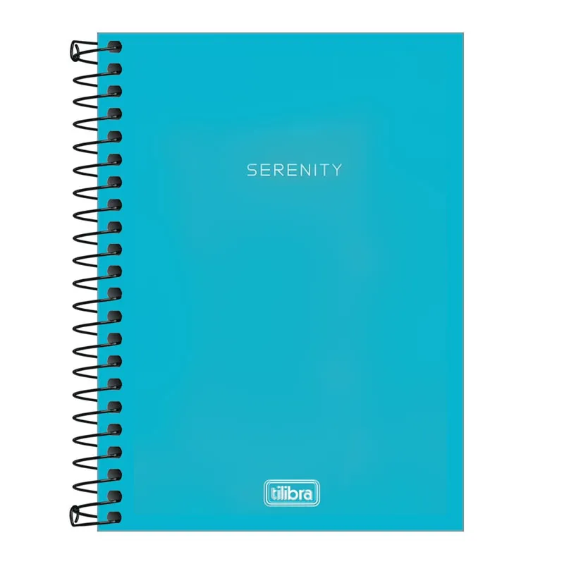 Caderneta capa plástica sem pauta 1/8 80 folhas Neon Azul - Tilibra