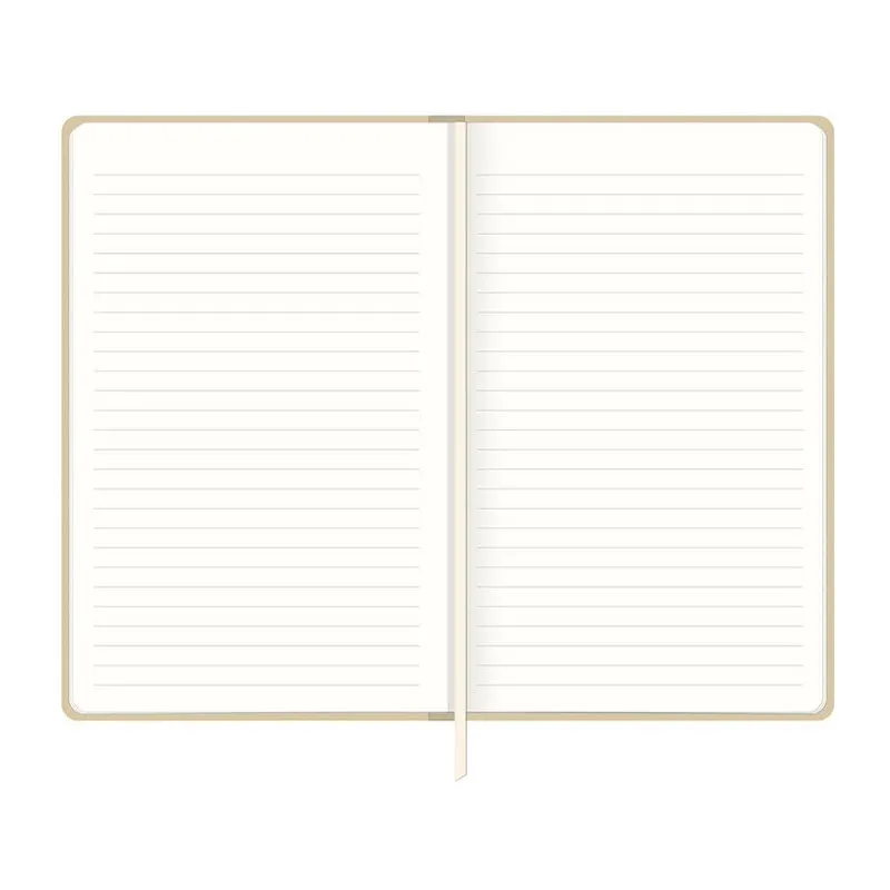 Caderno costurado grande pautado Fitto 80 folhas Cambridge Café - Tilibra