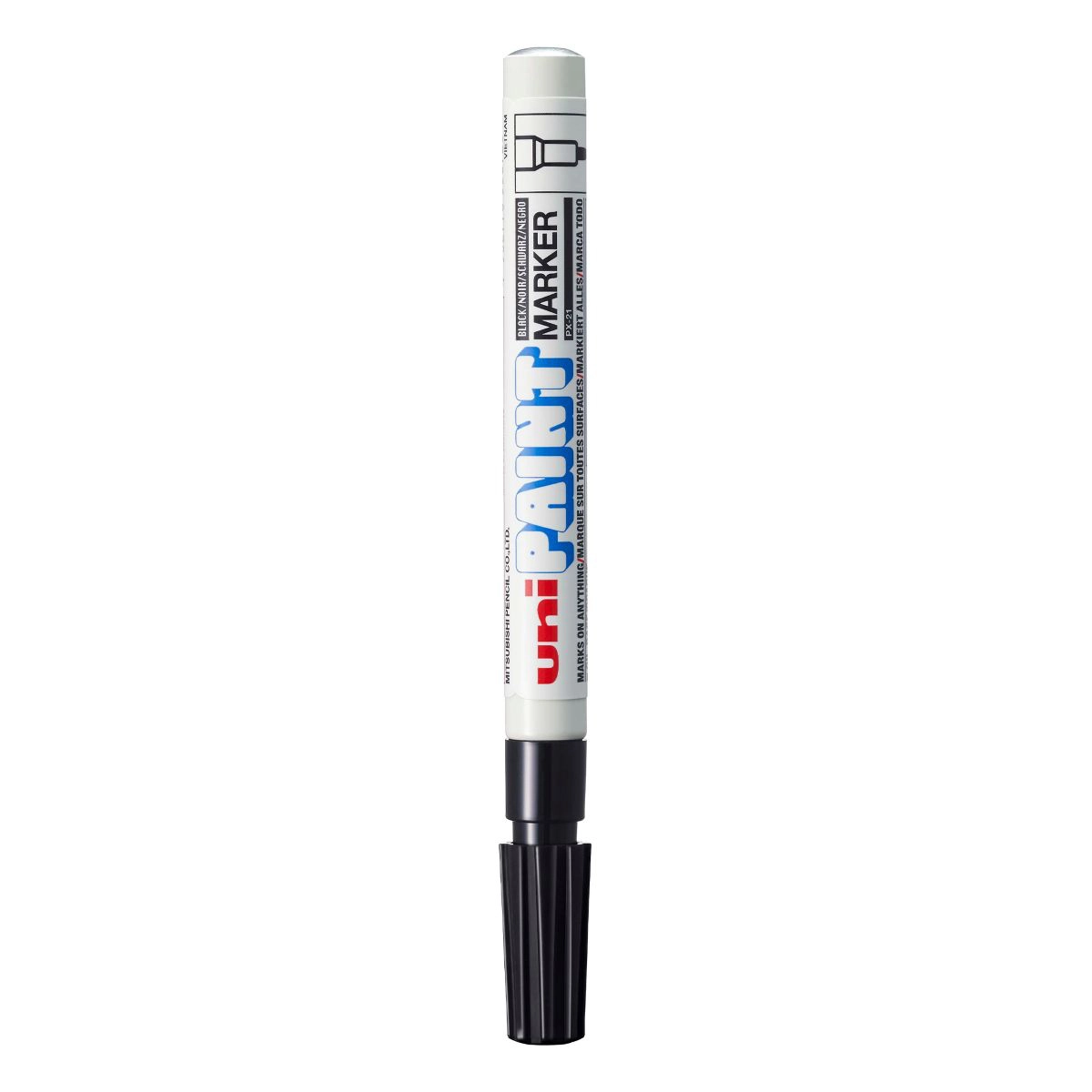 Pincel marcador permanente Paint Marker Preto PX-21 - Uni-Paint
