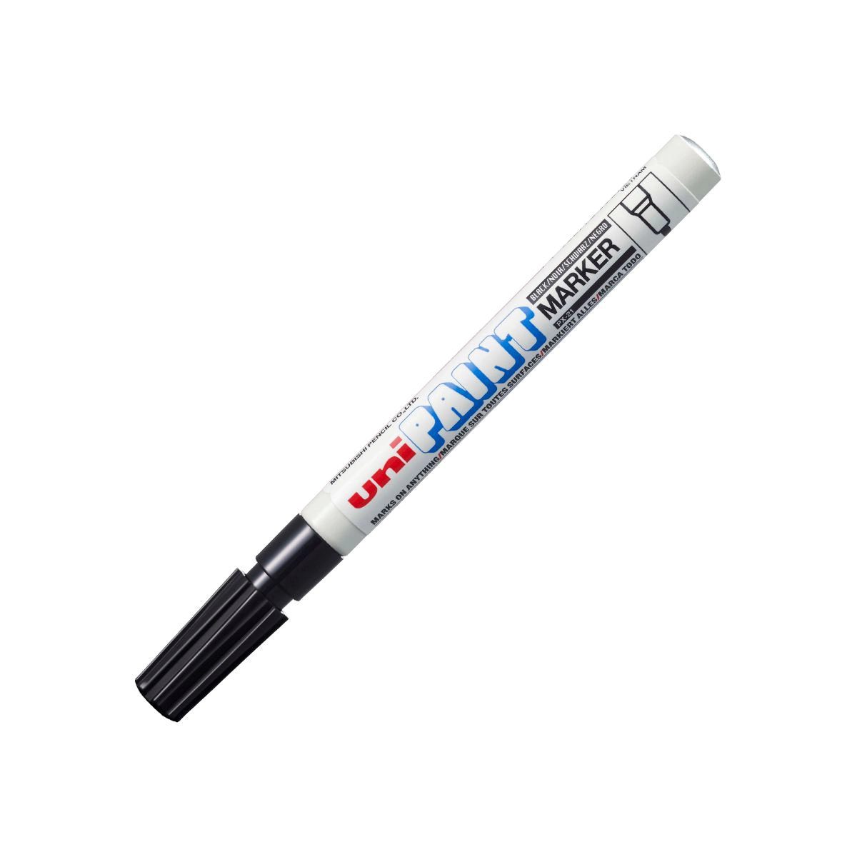 Pincel marcador permanente Paint Marker Preto PX-21 - Uni-Paint