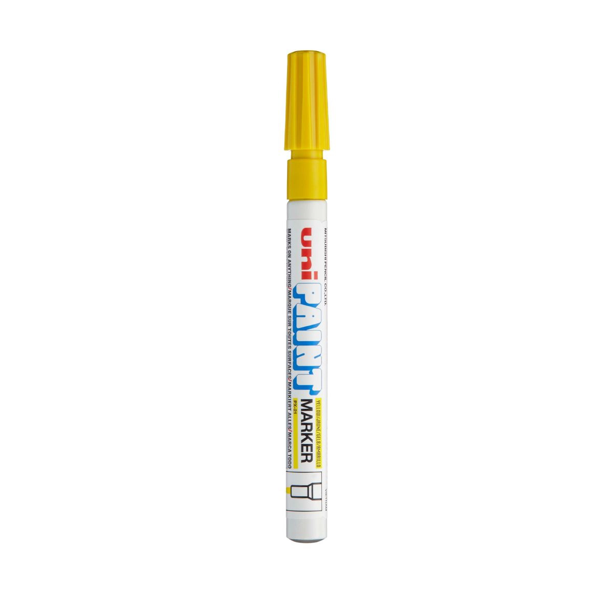 Pincel marcador permanente Paint Marker Amarelo PX-21 - Uni-Paint