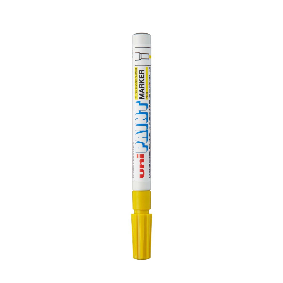 Pincel marcador permanente Paint Marker Amarelo PX-21 - Uni-Paint