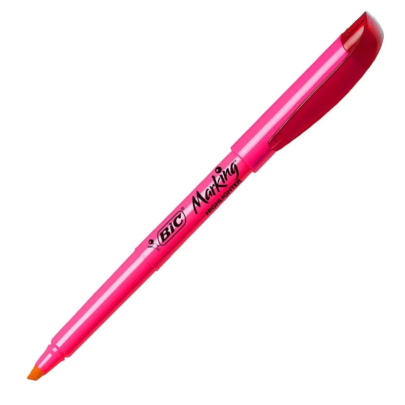 Pincel marca texto Marking Rosa com 1 unidade - Bic
