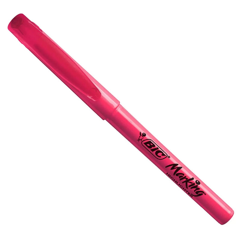 Pincel marca texto Marking Rosa com 1 unidade - Bic