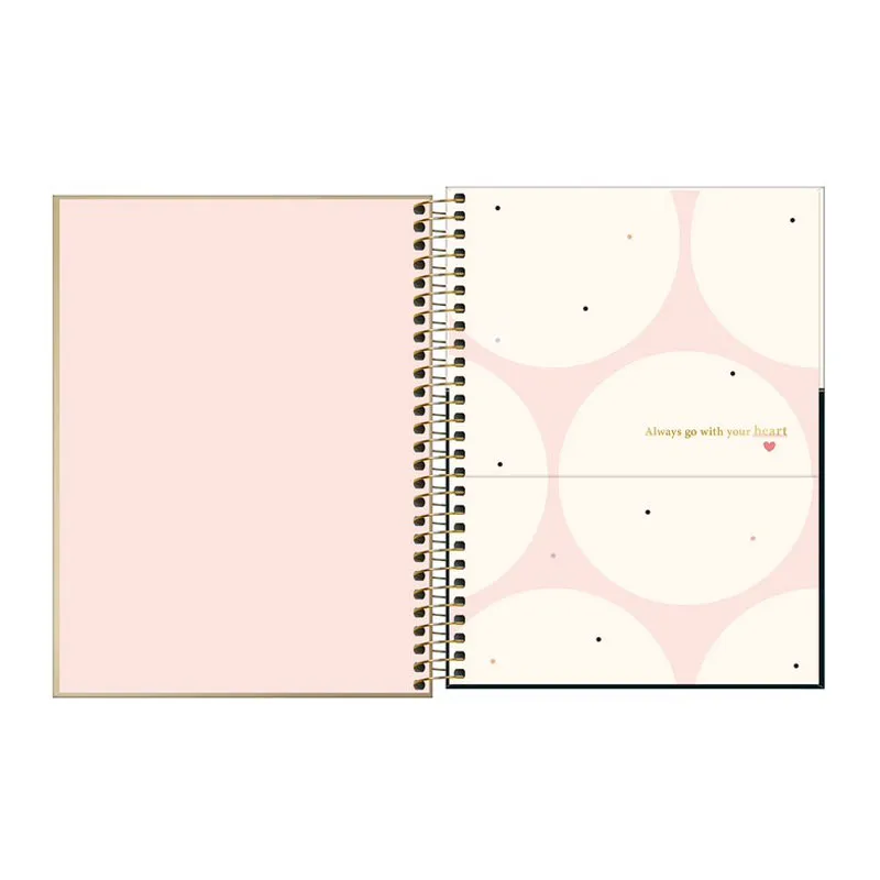 Caderno espiral capa dura colegial 10x1 160 folhas West Village Metalizado - Tilibra