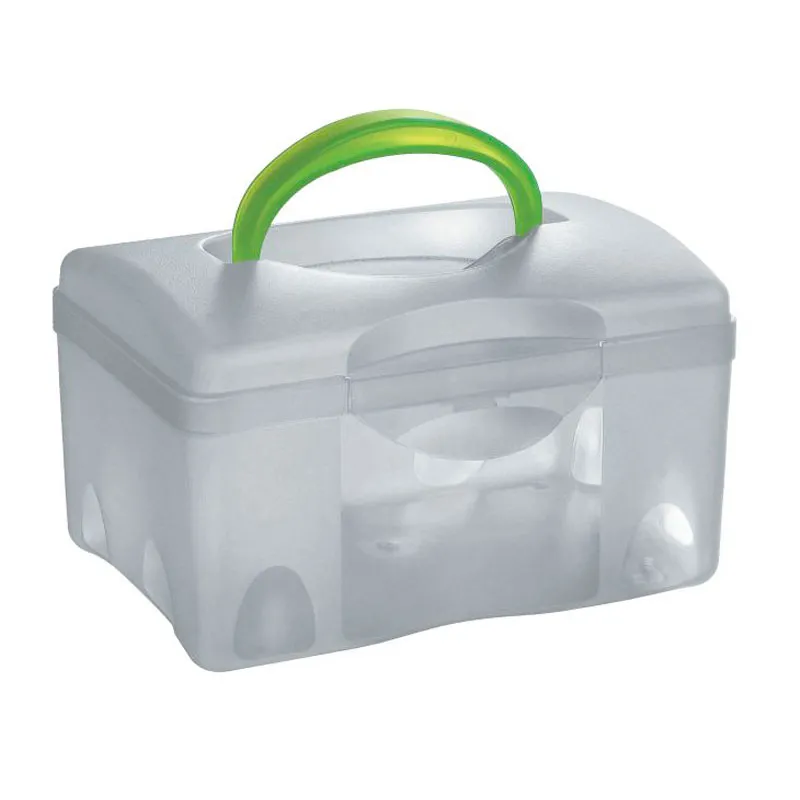 Caixa organizadora box baixa C/trava cristal C04 São Bernardo