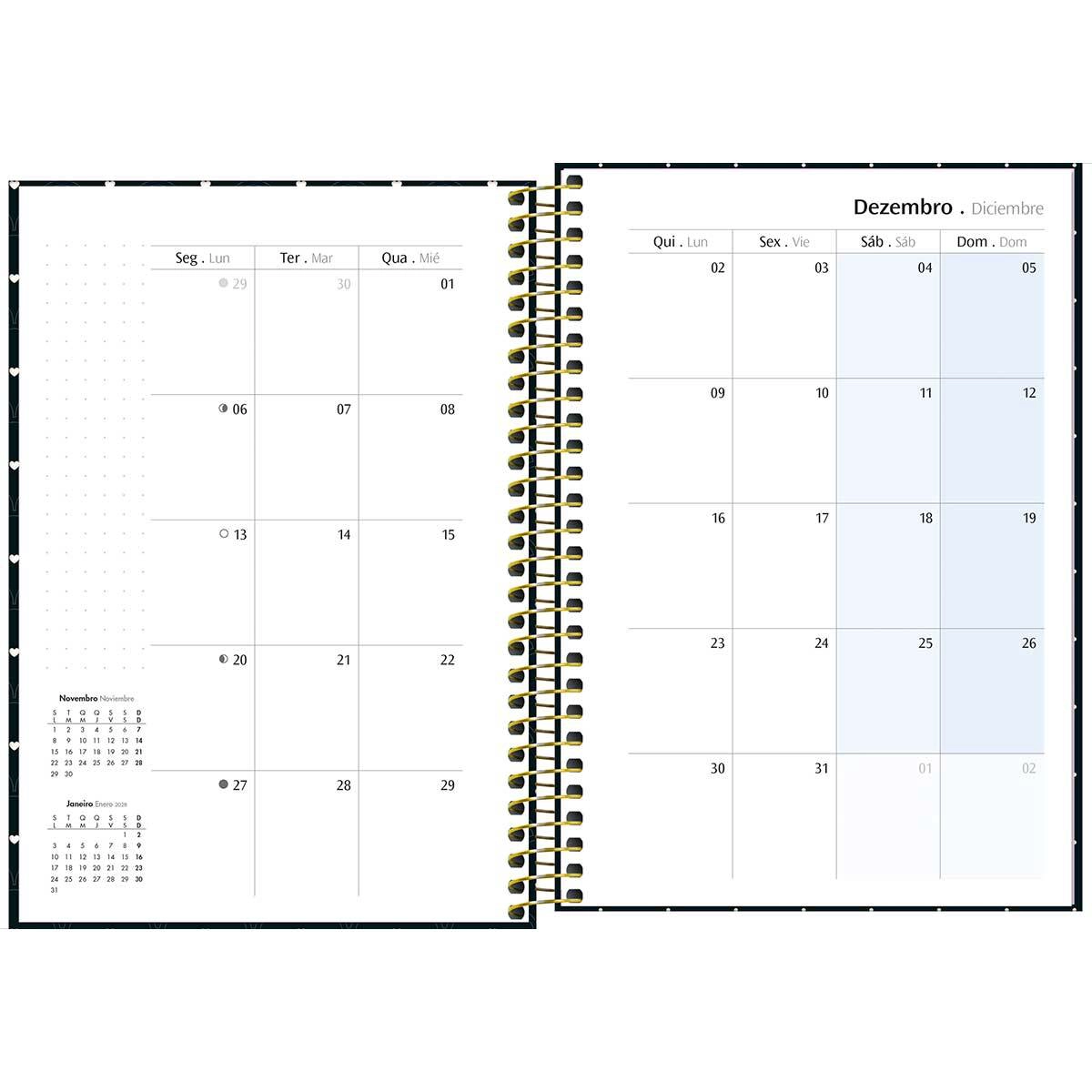 Agenda planner espiral semanal West Village 2027 - Tilibra