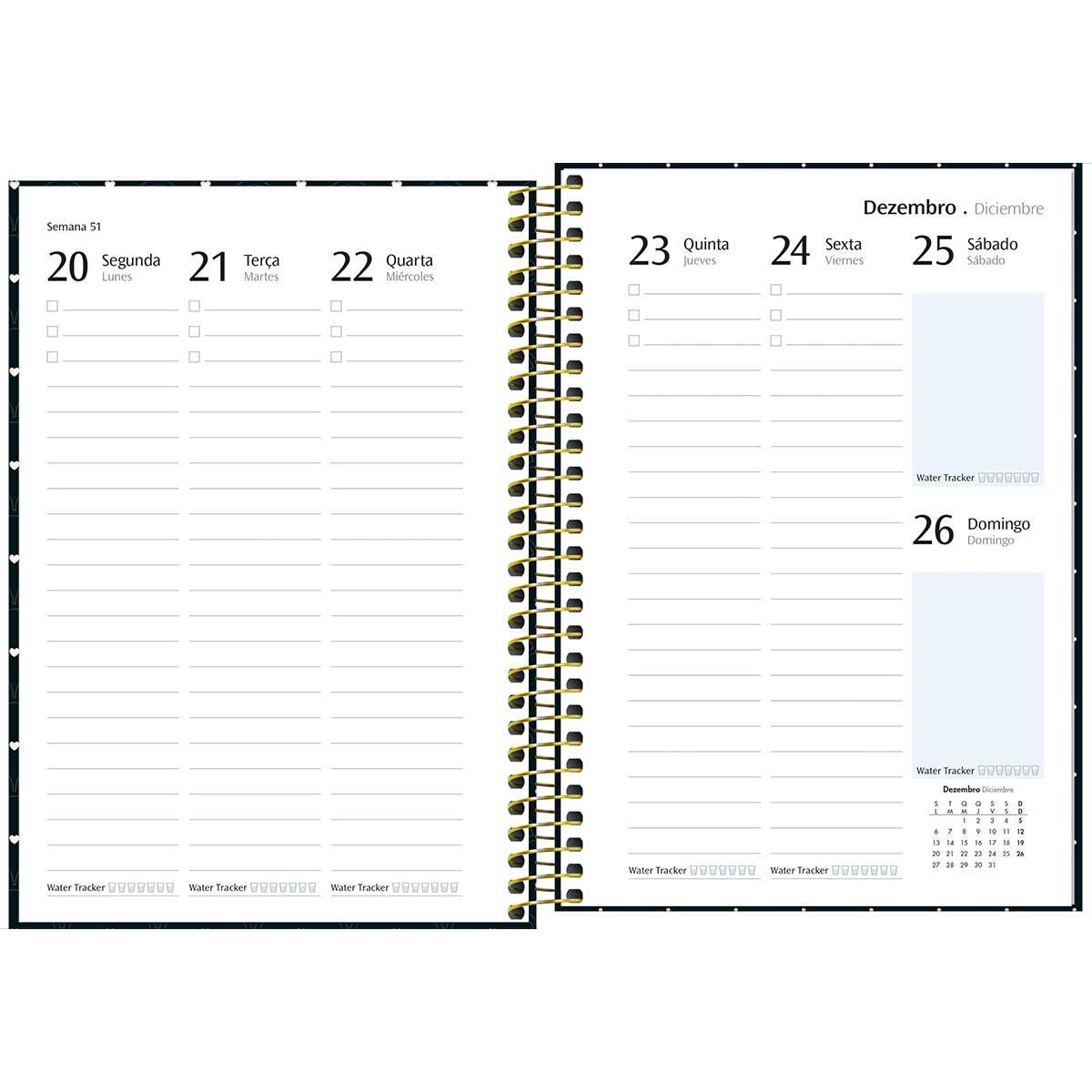 Agenda planner espiral semanal West Village 2027 - Tilibra