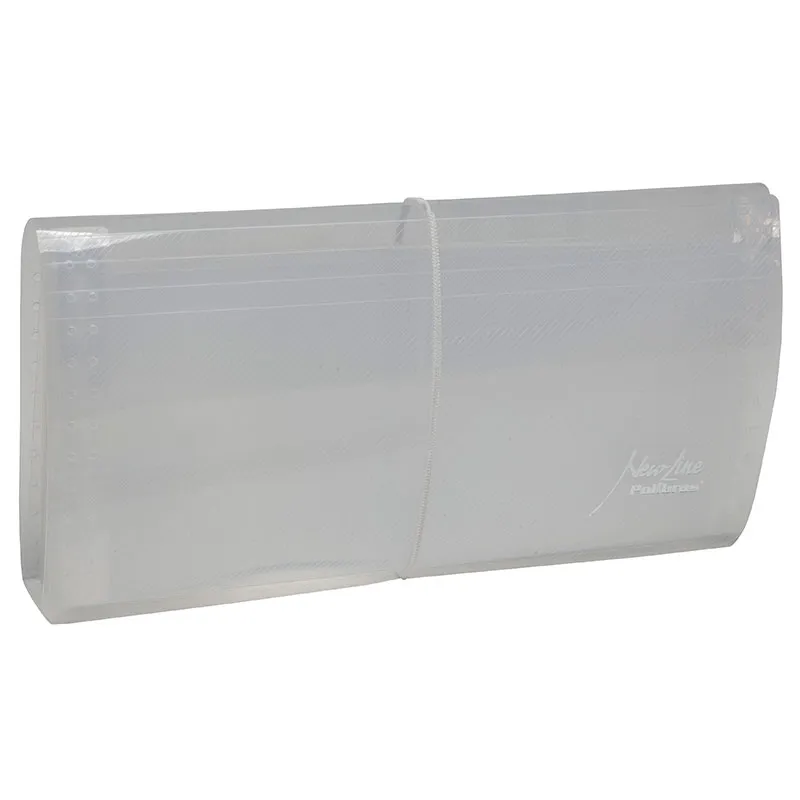 Pasta sanfonada cheque 12 divisões Cristal - Polibras