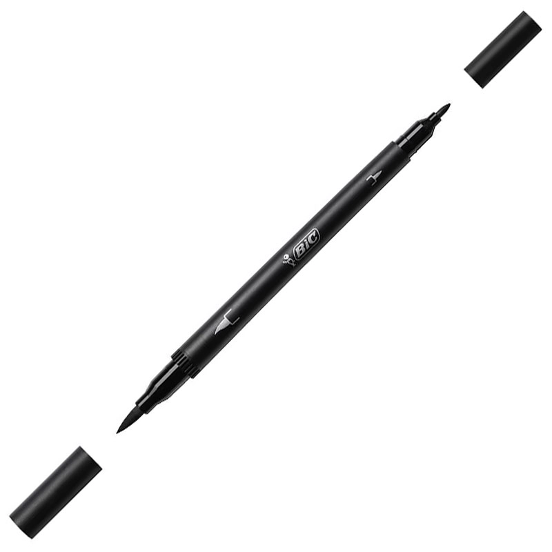 Caneta hidrográfica Dual Tip Intensity Preta - Bic