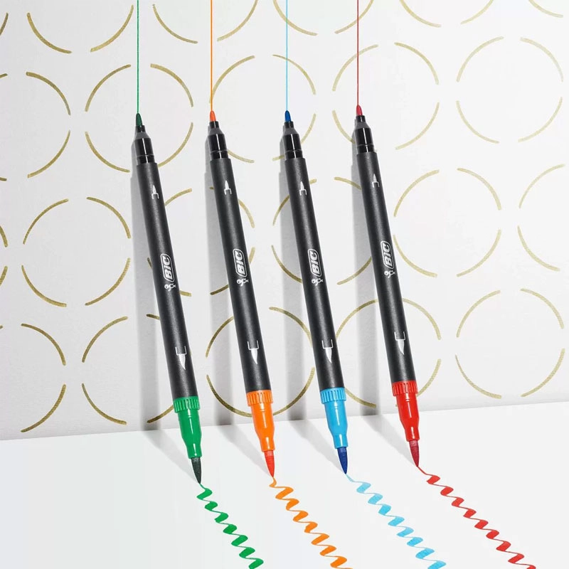 Caneta hidrográfica Dual Tip Intensity Preta - Bic