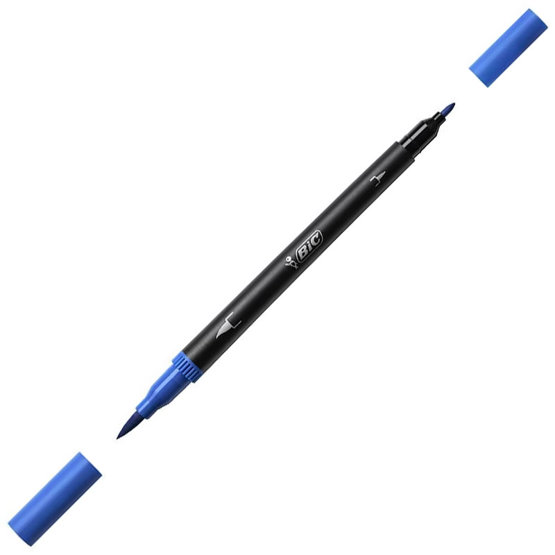 Caneta hidrográfica Dual Tip Intensity - Azul - Bic