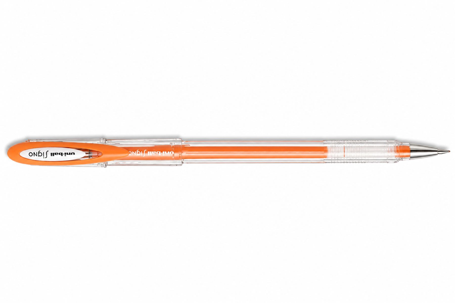 Caneta gel angelic signo 0.7mm UM-120AC - Laranja - Uni-Ball