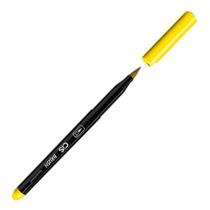 Caneta pincel Brush Aquarelável - (23) - Amarelo - Cis