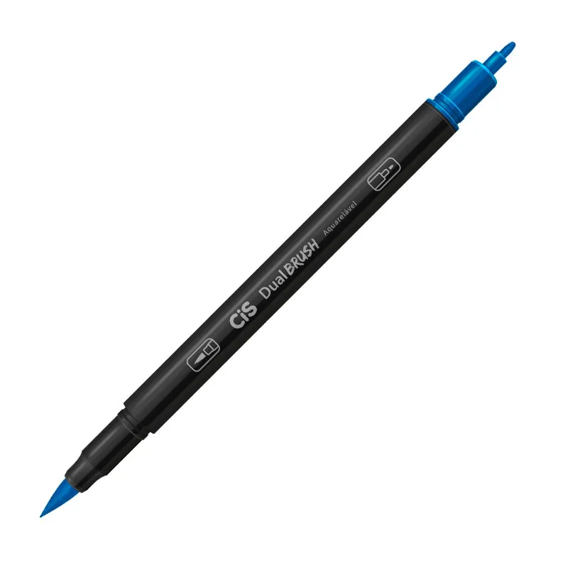 Caneta Pincel dual Brush Aquarelável - (05) - Azul Royal - Cis