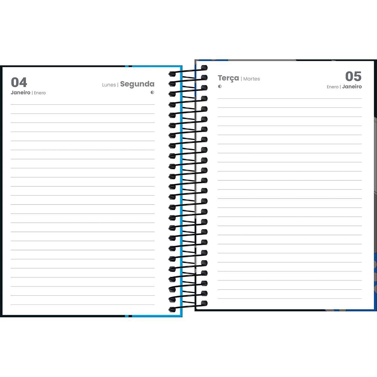 Agenda espiral diária D+ Masculina 2027 - Tilibra