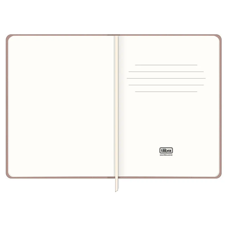 Caderneta capa dura pautada 1/8 Fitto 80 folhas Cambridge Café - Tilibra
