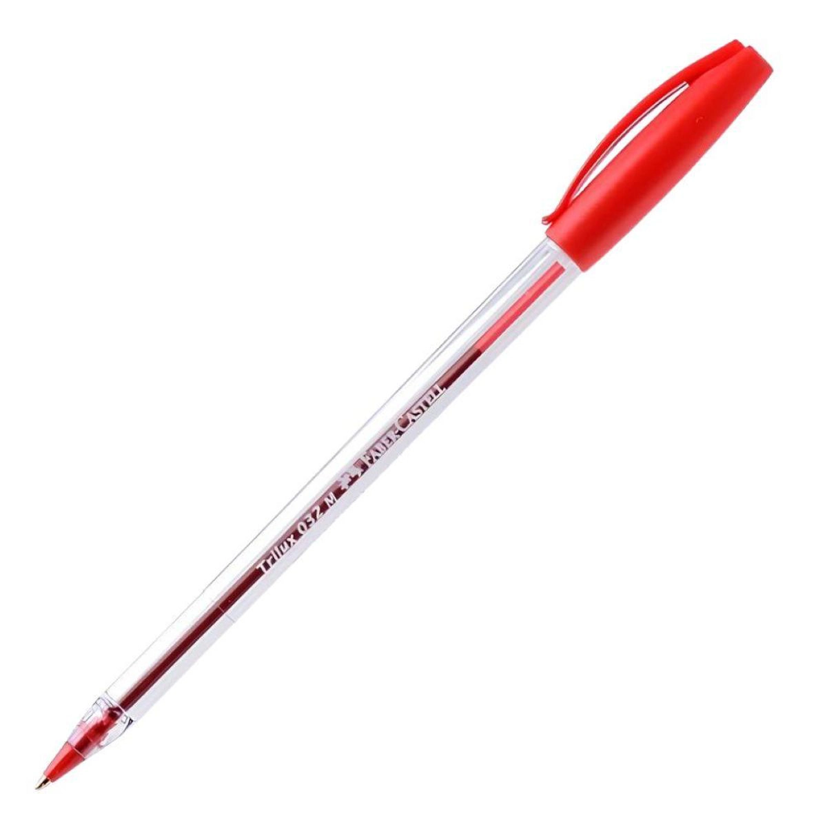 Caneta esferográfica 1.0 Trilux Azul/Preto/Vermelho SM/032 com 3 unidades - Faber-Castell