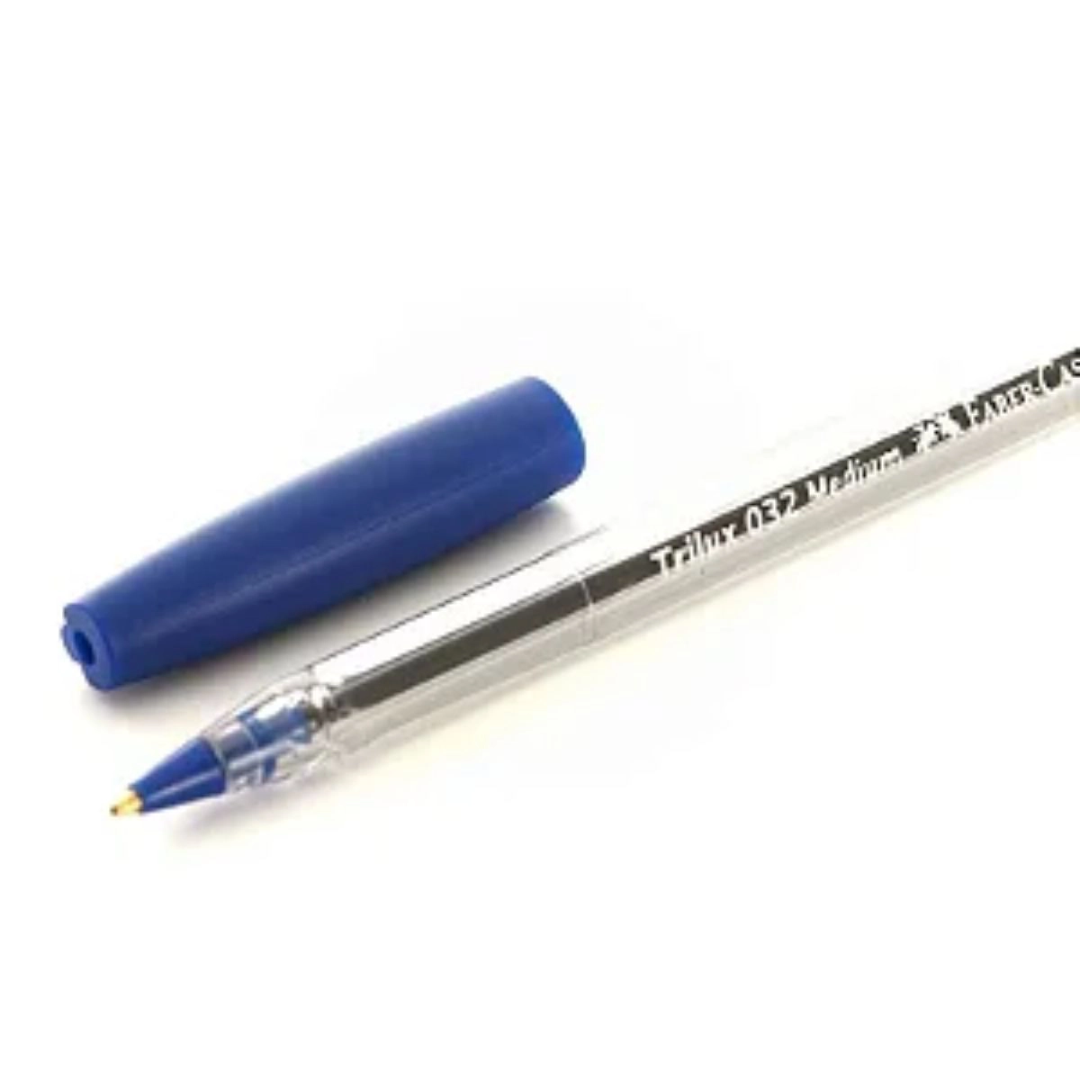 Caneta esferográfica 1.0 Trilux Azul SM/032AZ com 3 unidades - Faber-Castell