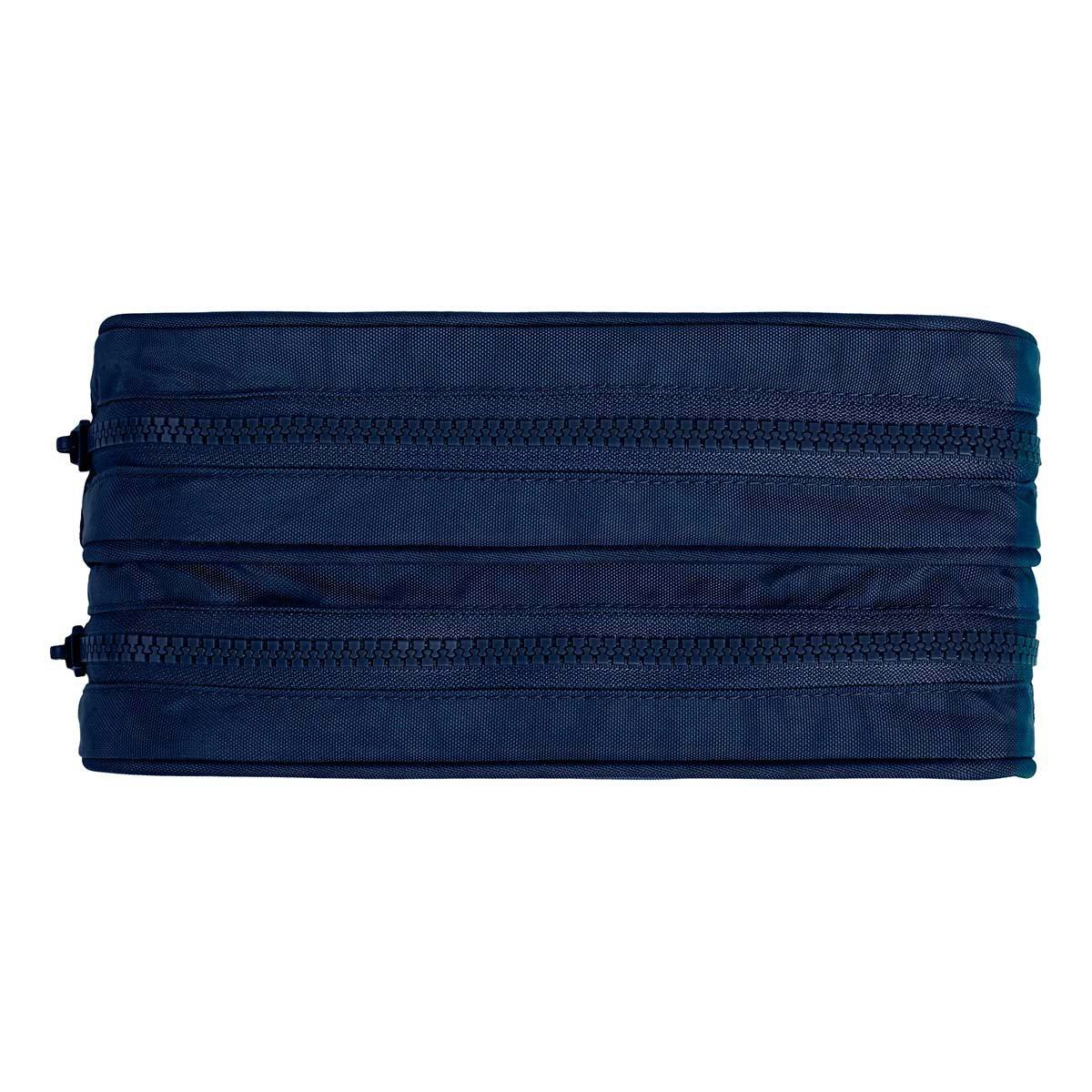 Estojo escolar duplo com zíper - 406694 - Moodpack Azul - Tilibra