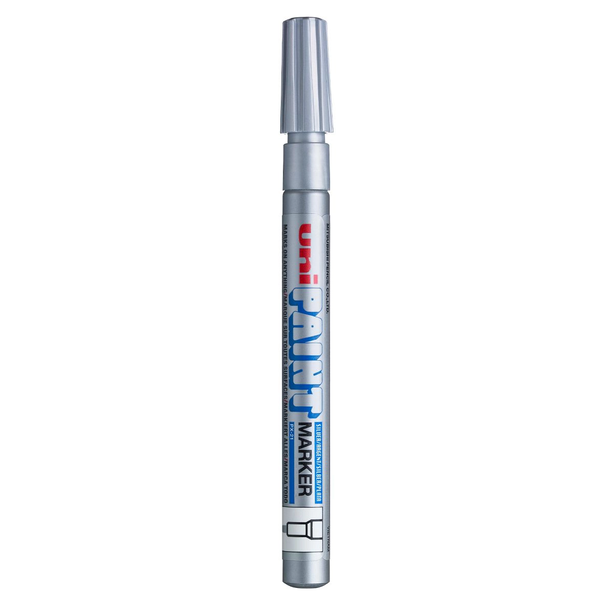 Pincel marcador permanente Paint Marker Prata PX-21 - Uni-Paint