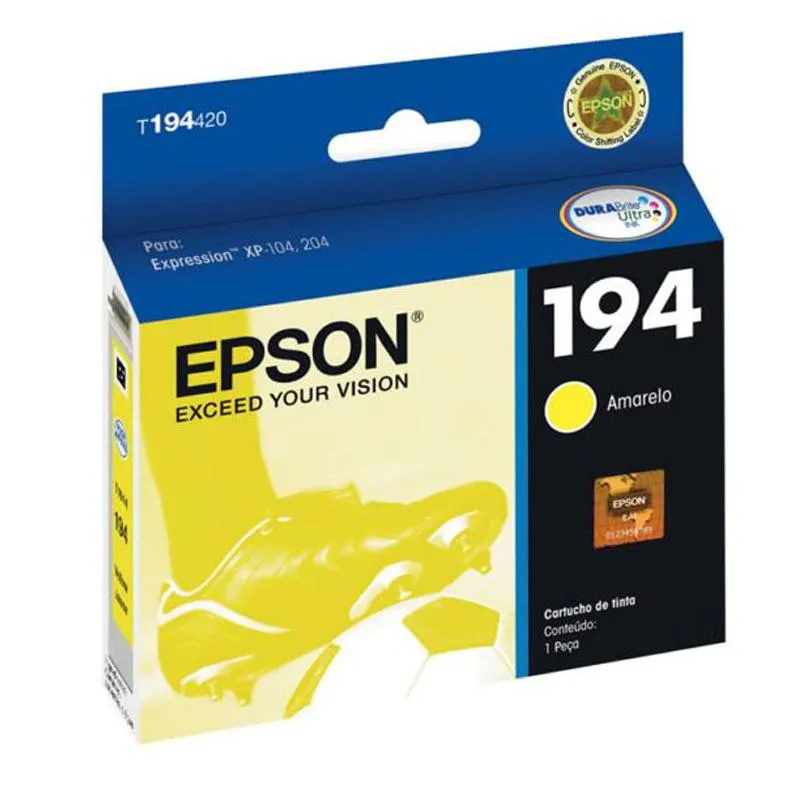 Cartucho Epson (194) T194420 Amarelo 150 páginas