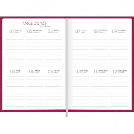 Agenda planner executiva costurada semanal Lume 192x134mm 2027 - Tilibra