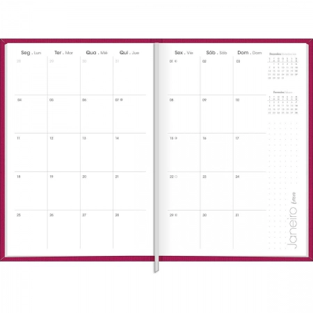 Agenda planner executiva costurada semanal Lume 192x134mm 2027 - Tilibra