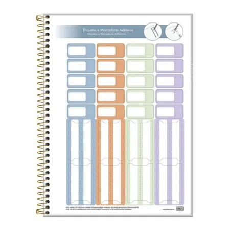 Caderno executivo capa dura universitário 80 folhas Secretária Organizer - Tilibra