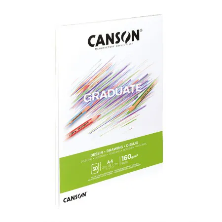 Bloco graduate desenho A4 160g - com 30 folhas - Canson