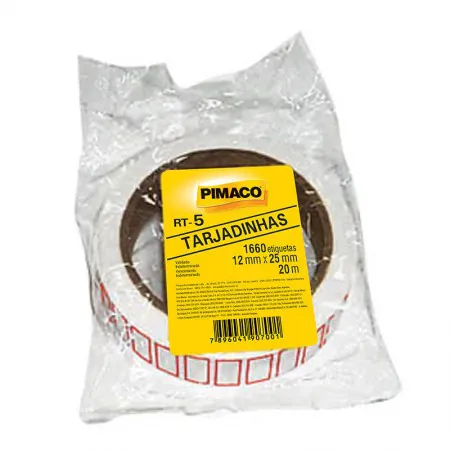Etiqueta para preço RT5 20m tarjadinhas - Pimaco