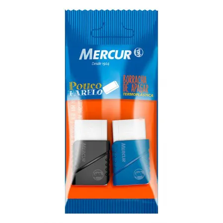 Borracha branca plástica blister com 2 unidades TR18 - Mercur