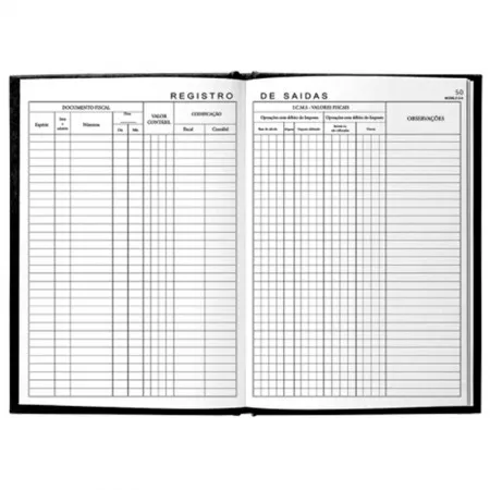 Registro de saidas modelo 2A - com 50 folhas - Foroni