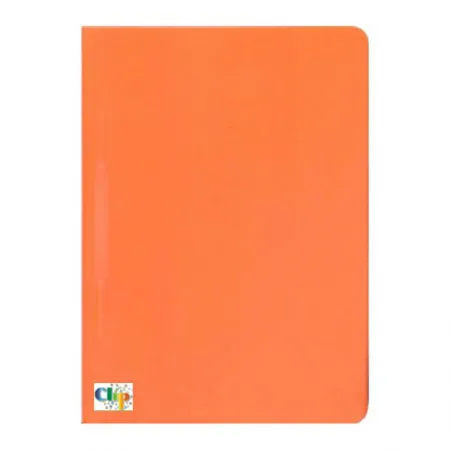 Pasta duplex com grampo ofício - laranja - ClipColor