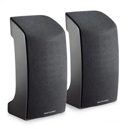 Caixa de som 2.0 1W RMS Compact USB preta SP093 Multilaser