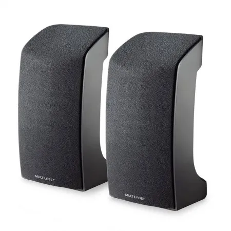 Caixa de som 2.0 1W RMS Compact USB preta SP093 Multilaser