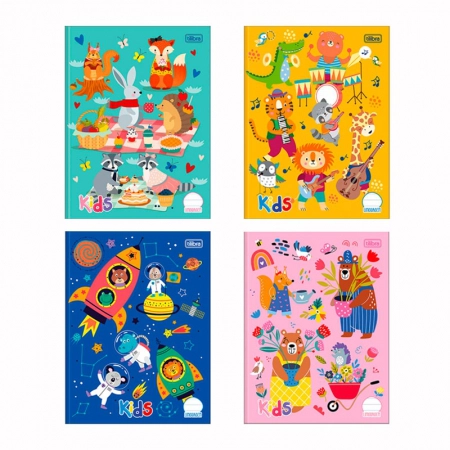 Caderno brochura capa dura linguagem 40 folhas Sapeca - Tilibra