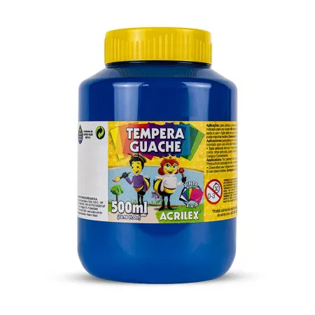 Tinta guache Azul Turquesa 500ml - 501 - Acrilex